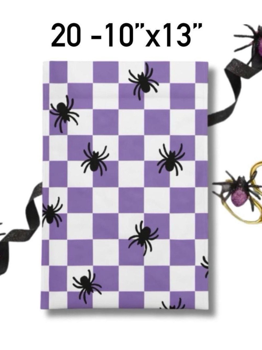 4/$20 -🕷️20-Spidey Check Halloween poly mailers 10”x13”